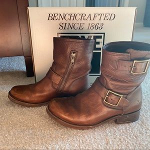 Frye Vicky Engineer women’s boots.  Leather.